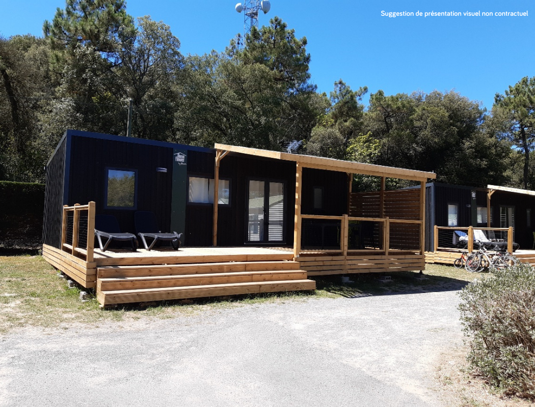 Homeflower premium 35m² (3 bedrooms) + CLIM + semi-covered terrace + TV + sheets + towels